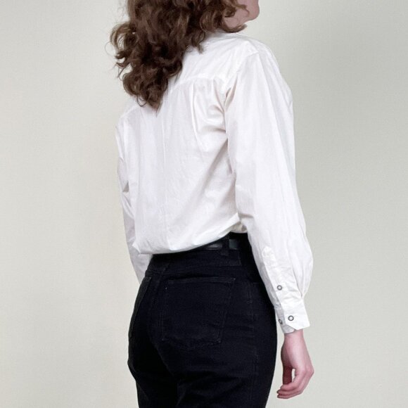 Vintage Embroidered Square Dance Western Cowgirl Country Button Up Shirt Blouse - Picture 2 of 12